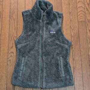 Patagonia Los Gatos Grey Deep Pile Fleece Vest - Size XS
